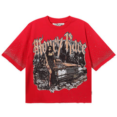 BKYS Money Race F-terry Cropped T-Shirts
