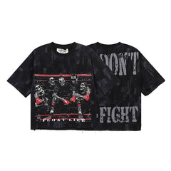 BKYS Fight Club F-terry Cropped T-Shirts