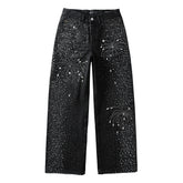 Purple Brand Crystal Diamond Jeans #9125
