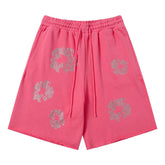 Denim Tears Cashmere Swarovski Cotton Wreath Shorts