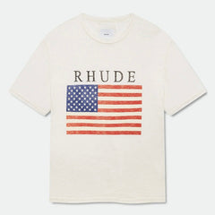RHUDE USA Flag Slub Tee