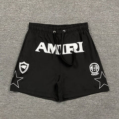AMIRI Logo-Print Swim Shorts