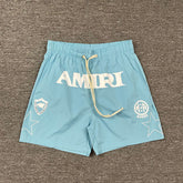AMIRI Logo-Print Swim Shorts