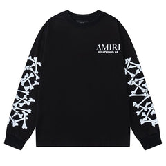 AMIRI Bones Stacked Long-Sleeve T-Shirts