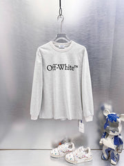 OFF-WHITE Logo Print Long-Sleeve T-Shirt