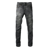Purple Brand Crystal Diamond Jeans #9123