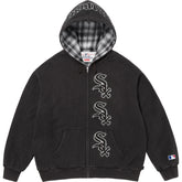 Supreme x Chicago White Sox Zip Up Hooded Sweatshirt black