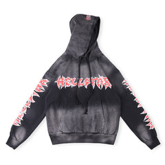 Hellstar Stars Shine Graffiti Hoodie