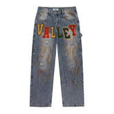 VALLEY Letter Jeans #8265