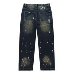 VALLEY Embroidered Rhinestone Jeans #8253