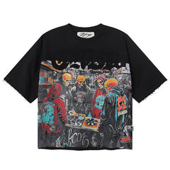 BKYS Skull Crew Cropped T-Shirt