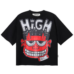BKYS  Stay High F-Terry Cropped T-Shirts