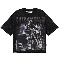 BKYS Thunder Ride F-terry Cropped T-Shirt