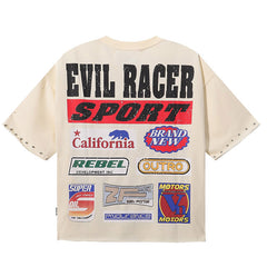 BKYS Evil Racer F-terry Cropped T-Shirts