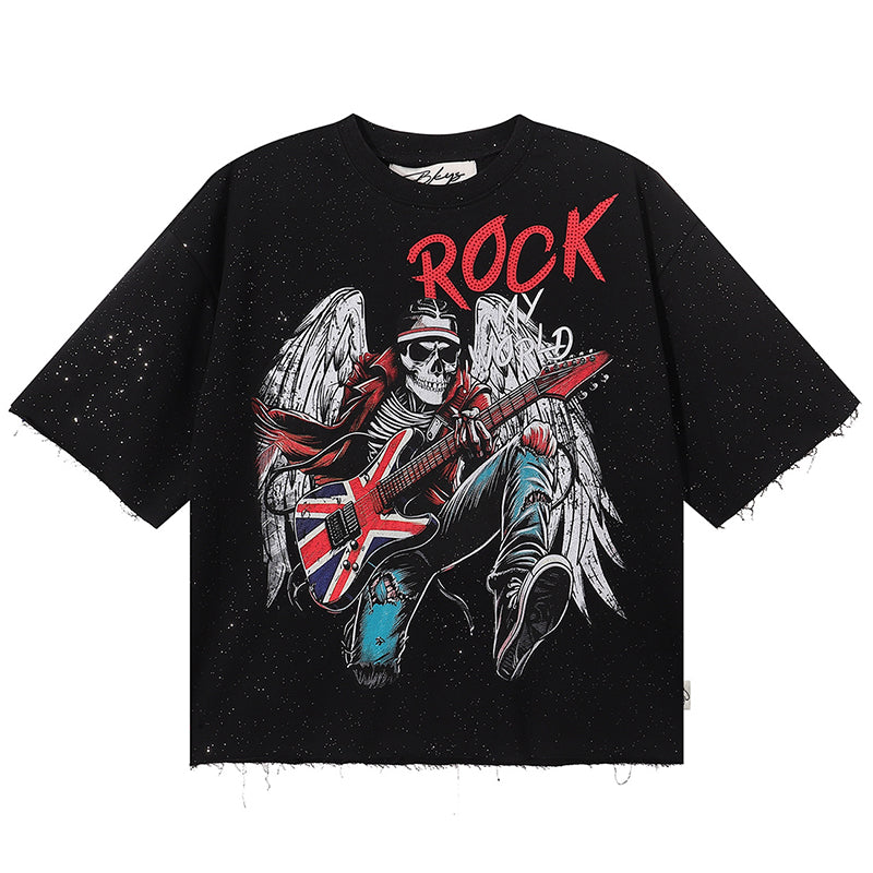BKYS Rock My World F-Terry Cropped T-Shirt