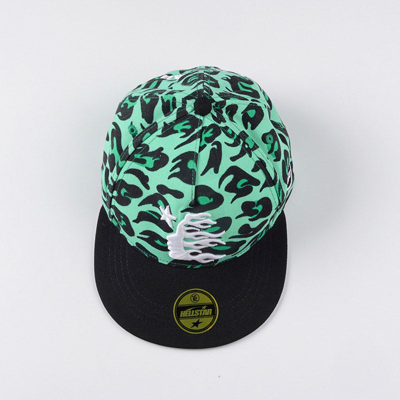 Hellstar Cheetah Print Fitted Hat
