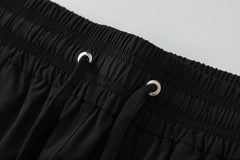 AMIRI Pool Cue Straight-Leg Mid-Length Logo-Print Swim Shorts
