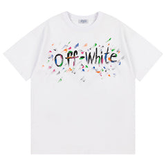 Off-White Bookish Crazy Cotton T-Shirt