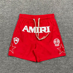 AMIRI Logo-Print Swim Shorts