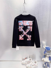 OFF-WHITE Cherry Blossom Print Long-Sleeve T-Shirt