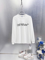 OFF-WHITE Logo Print  Long-Sleeve T-Shirt
