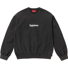Supreme 25SS Washed Box Logo Crewneck Sweatshirts
