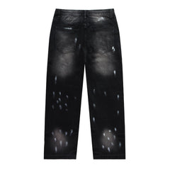 VALLEY Embroidered Rhinestone Jeans #8253