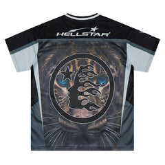 Hellstar Panther Print Mesh Jersey
