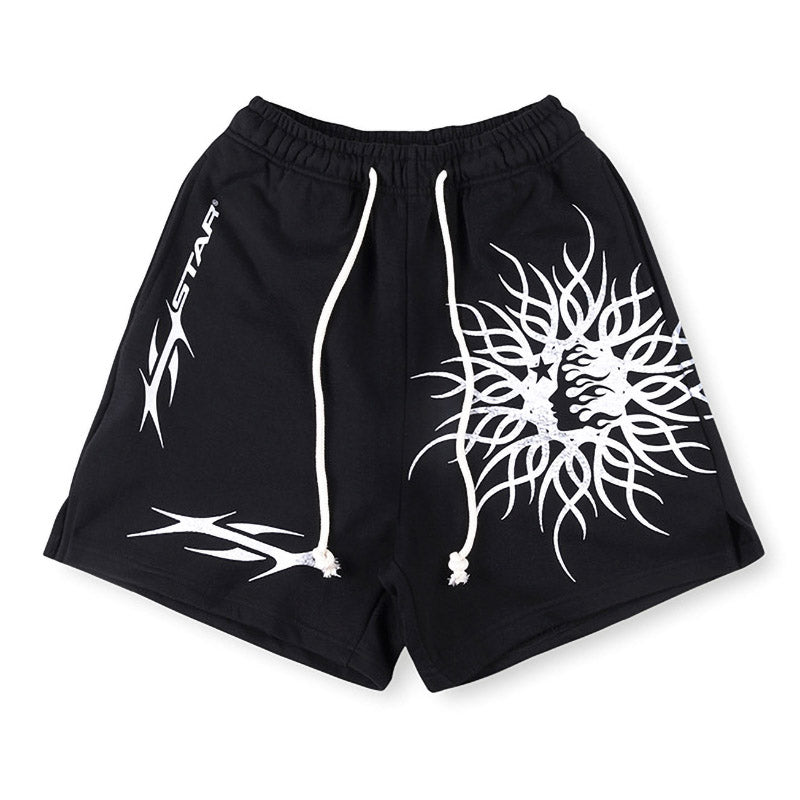 Hellstar Graphic-Print Cotton Shorts