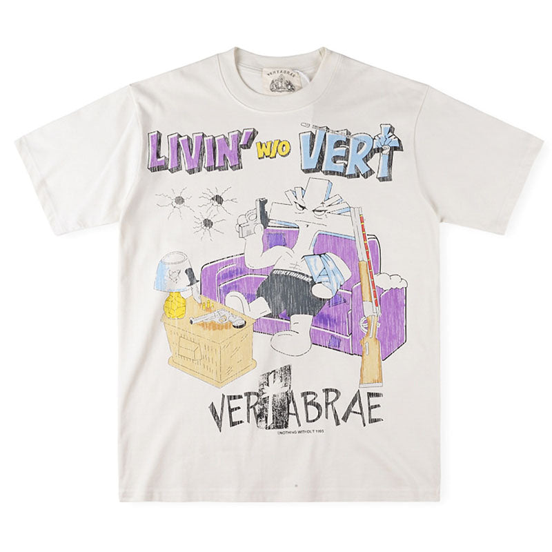 Vertabrae Livin' Without Vert Tee