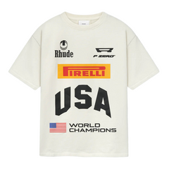 Rhude Pirelli USA World Champions Tee